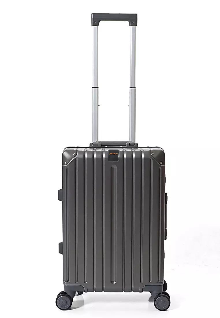 Barayev Koper Alumunium Frame Size 20 Inch Travel Bag Unisex Large Compartment  TSA Lock Material Polycarbonate ORIGINAL - Grey