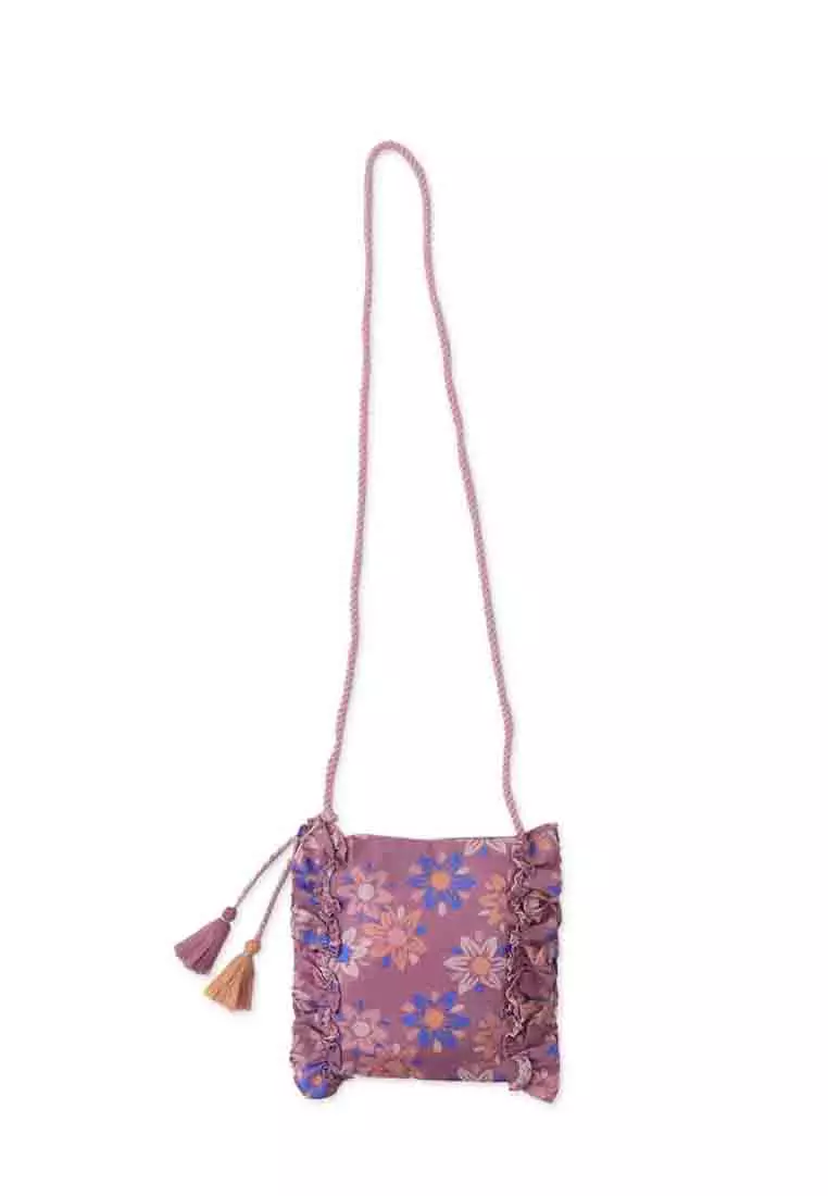 Blainey Printed Bag With Ruffles