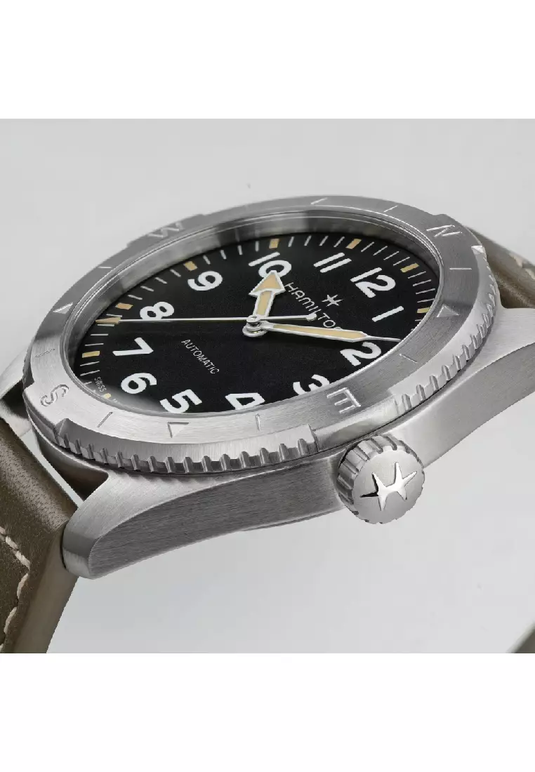 Hamilton Khaki Field Expedition Automatic Leather Strap Men Watch H70315830