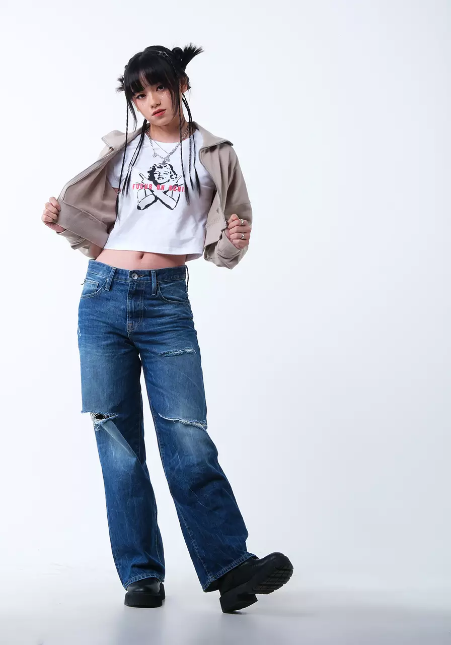 Jaket Wanita Cropped Mia Khaki