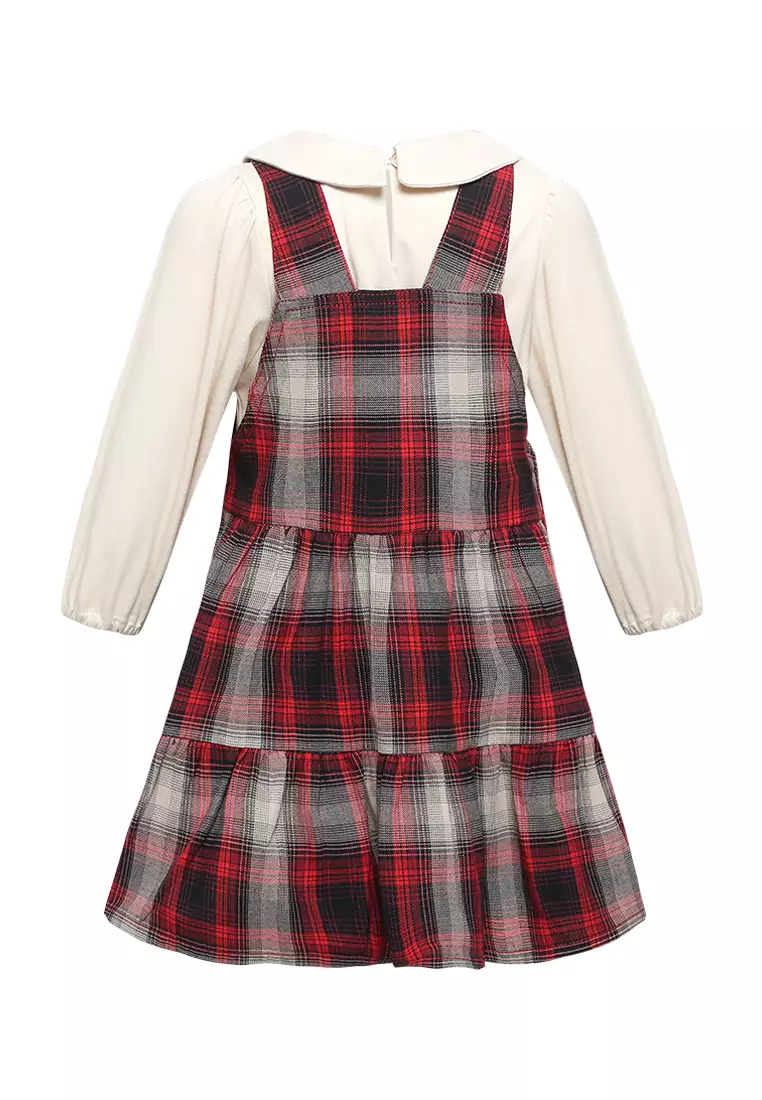 Qna Girl Zoriona Overall Dress Midi Anak Multicolor