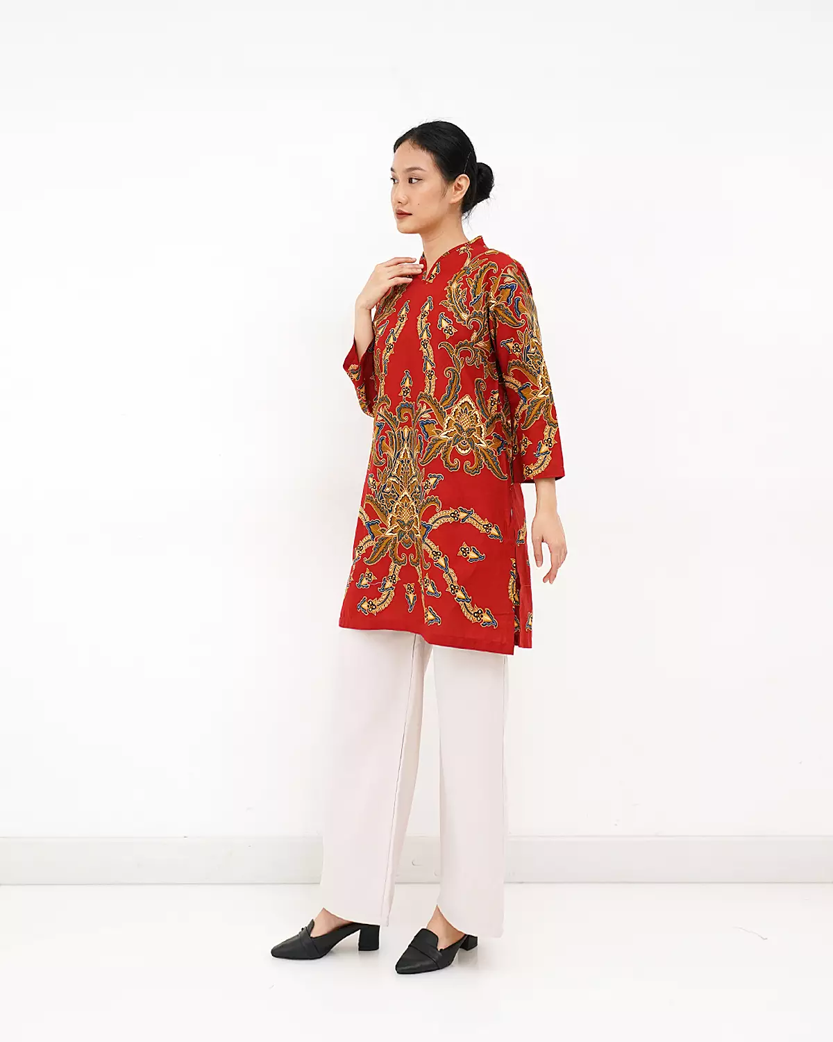 Blouse Panjang Batik Motif sekar pergola