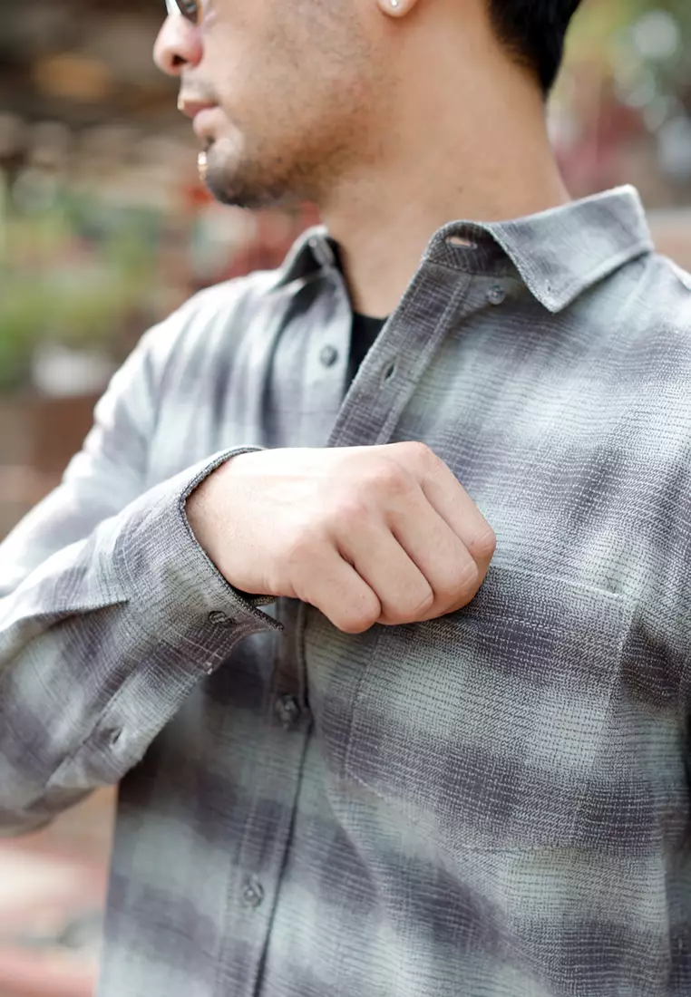 OXCON Extra Comfort Authentic Flannel Shirt Veterano Sage