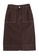 Monki brown Denim Workwear Midi Skirt 254CCAA9CAD428GS_1