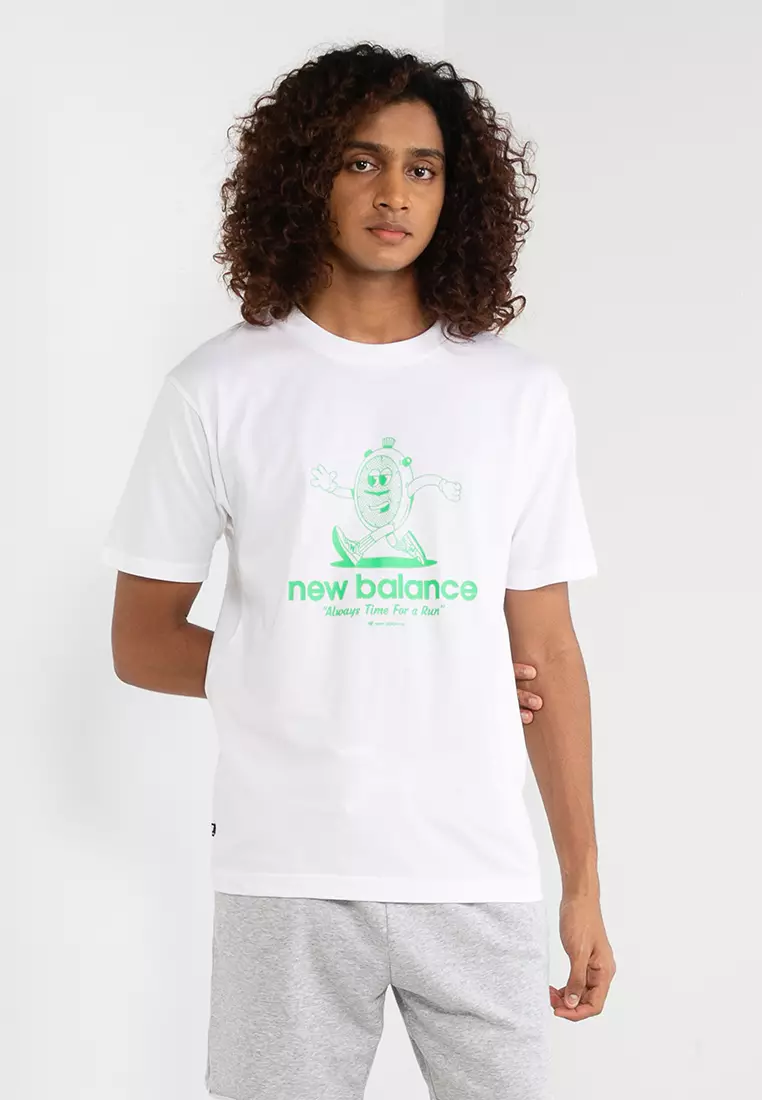 Buy New Balance Essentials Always Time Cotton Jersey T Shirt