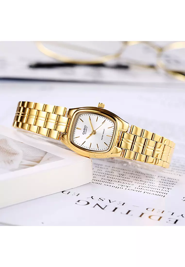 Casio - Jam Tangan Analog Wanita - Gold - Stainless Steel - LTP-1169N-7A