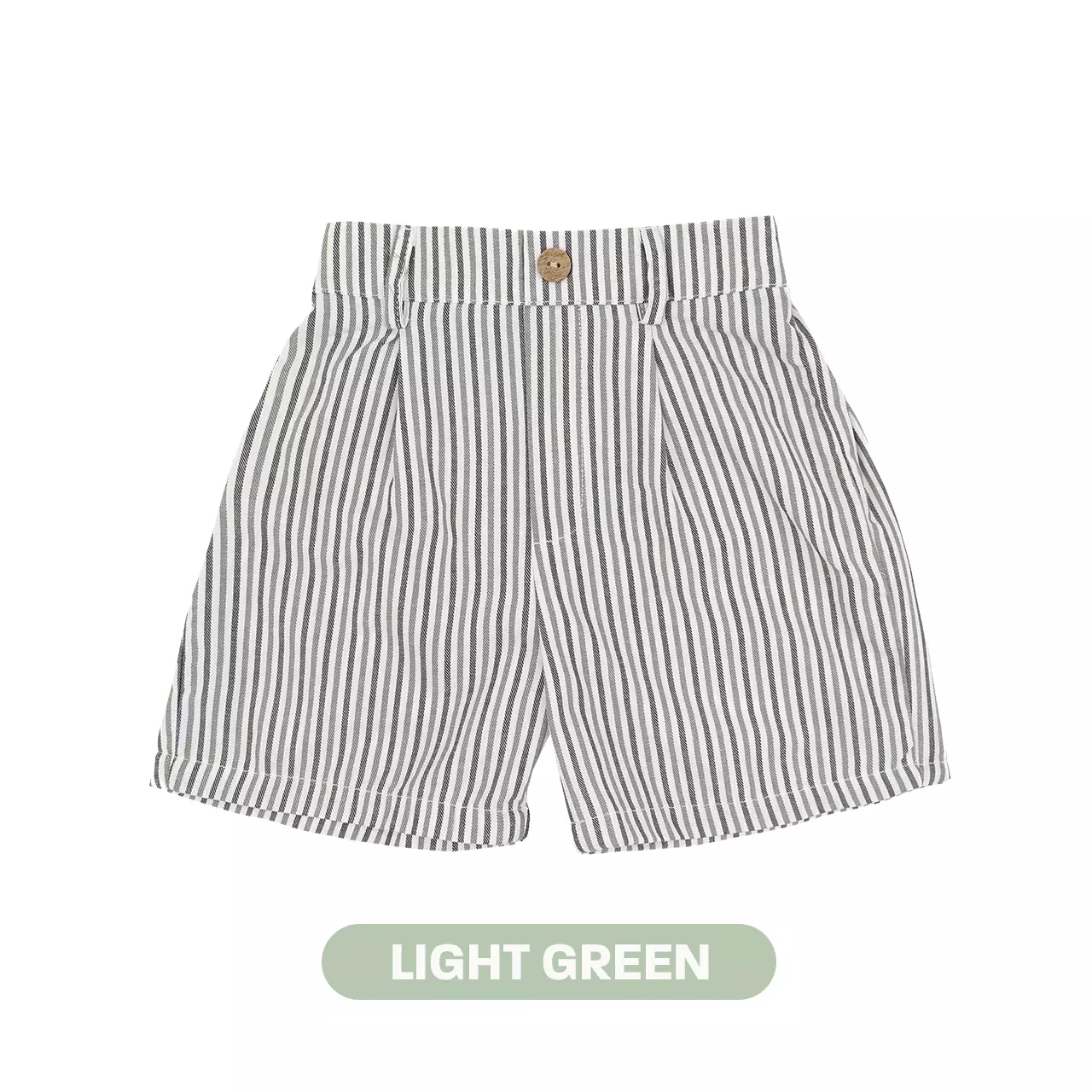 Mooi Celana Pendek Anak Laki-laki Yoshi Striped Pants - Light Green