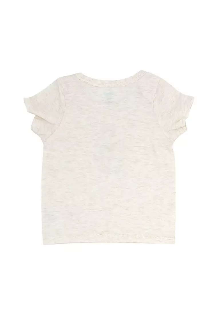 Baby Girl Licensed Newborn Essentials T-Shirt Pack of 3 "Pretty as Flower"