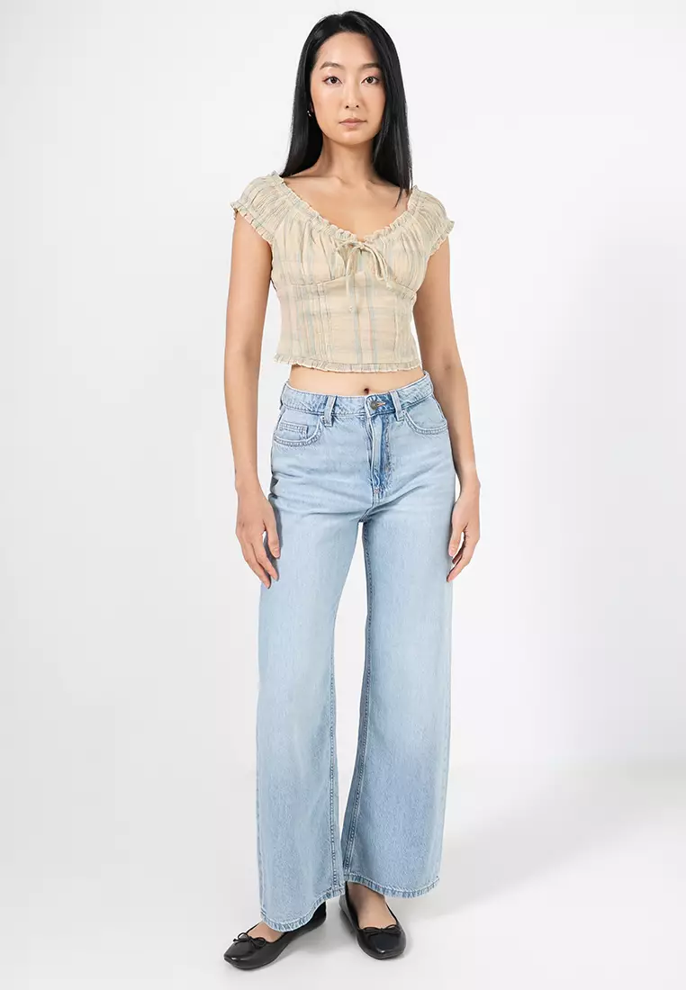 Greta Frill Sleeves Blouse