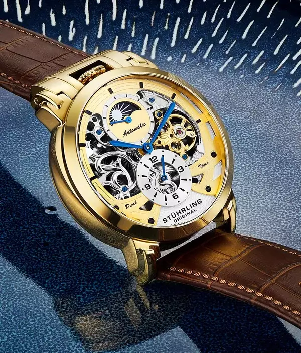 Jam Tangan Pria Automatic Stuhrling Menai 906-03 47mm