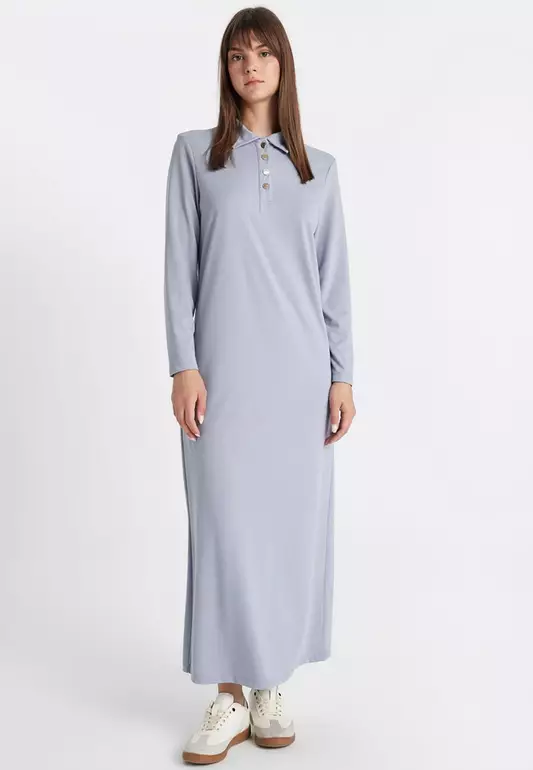 Collar Maxi Dress