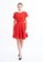 VOERIN red Niagara Twist Red Dress 4FC9FAAA85AF86GS_4