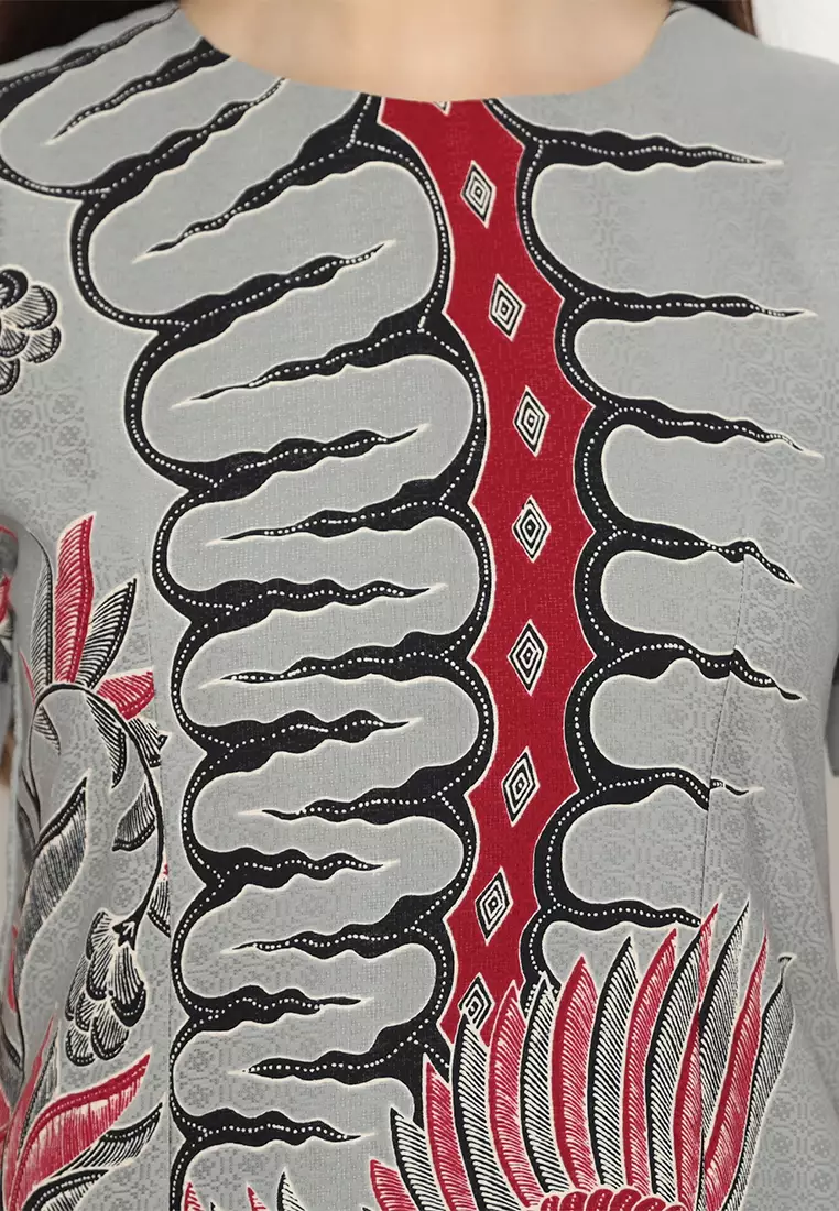 My Aksa Batik Wanita Dress Furing Dobby Byrna Barnesh