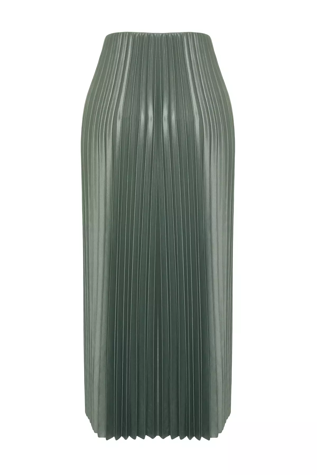 Pleated Maxi Knitted Skirt