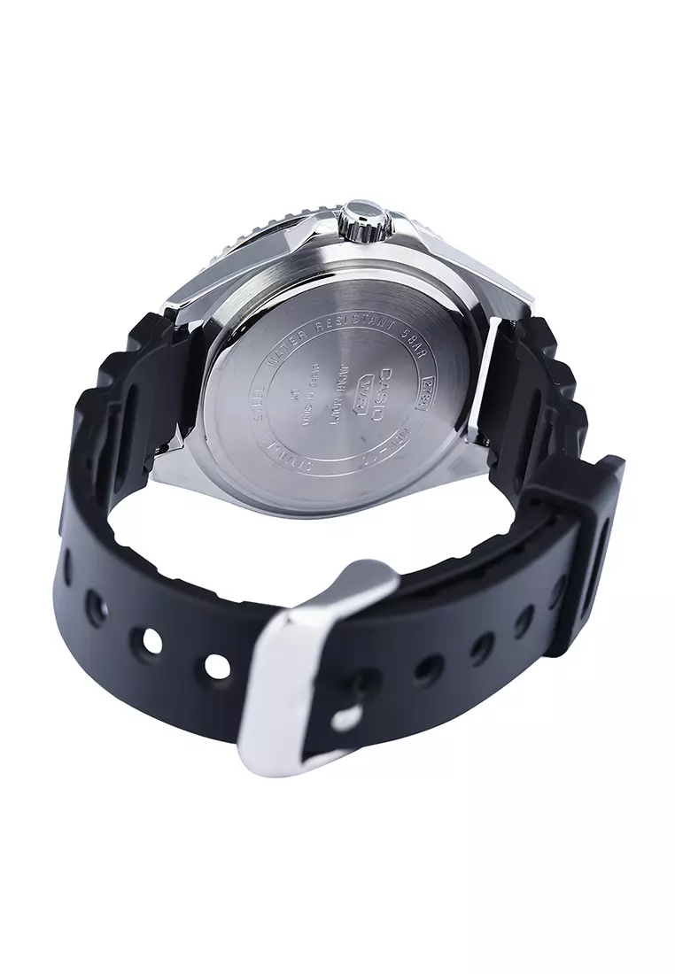 Casio Standard - Jam Tangan Analog Pria - Black Rubber Strap - MDV-10-1A2V