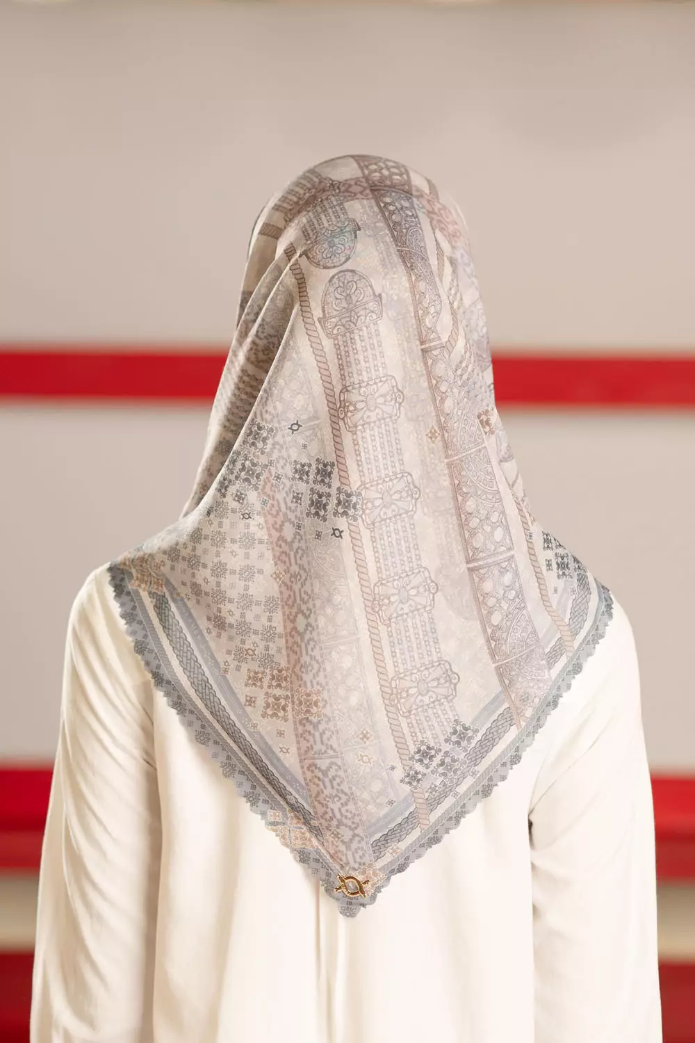 Klamby - Neera Scarf Ivory Calico