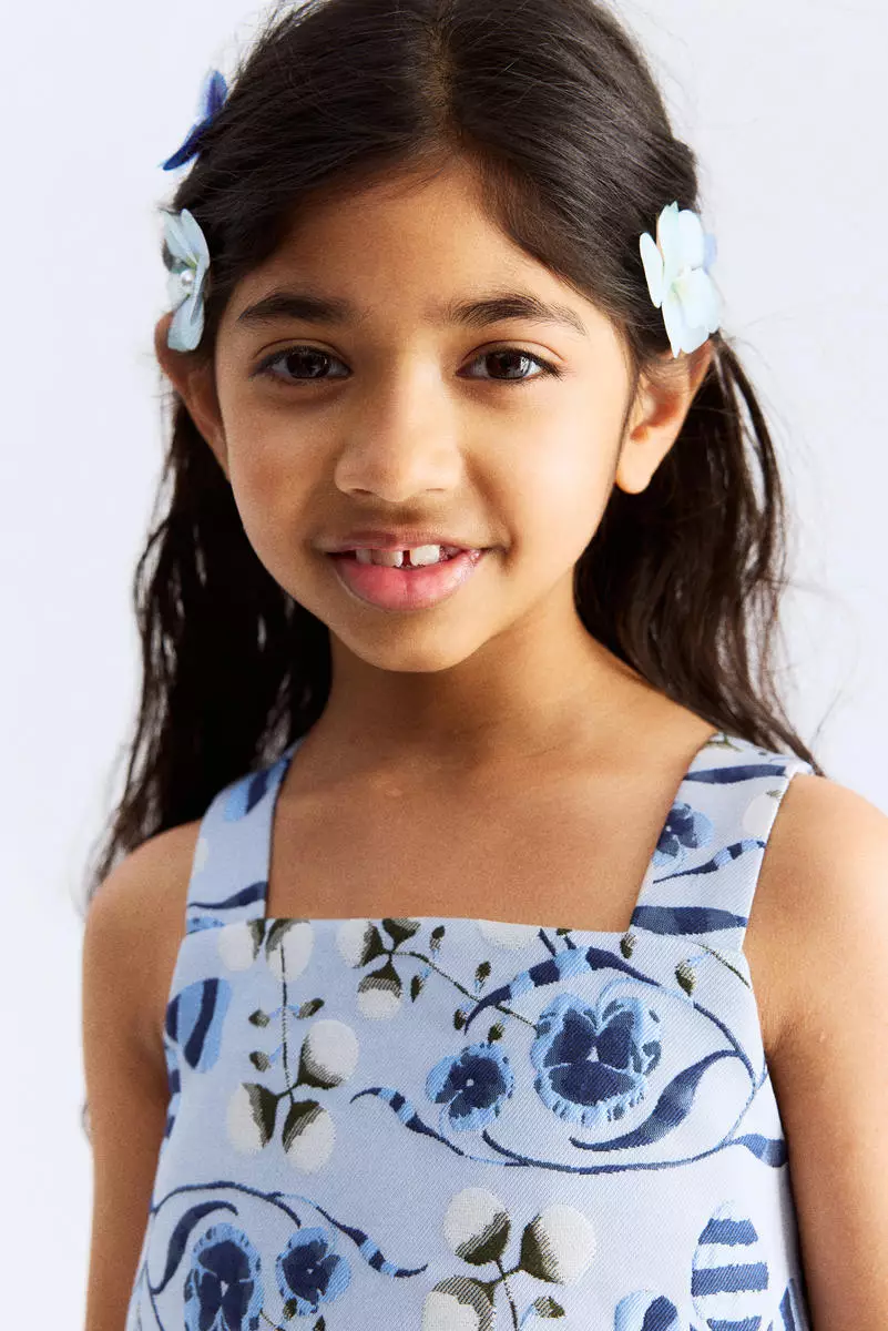 Jacquard-weave dress