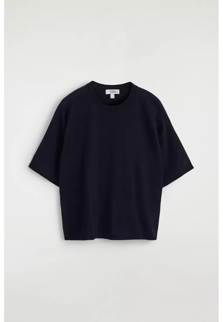 KNITTED MERINO WOOL T-SHIRT