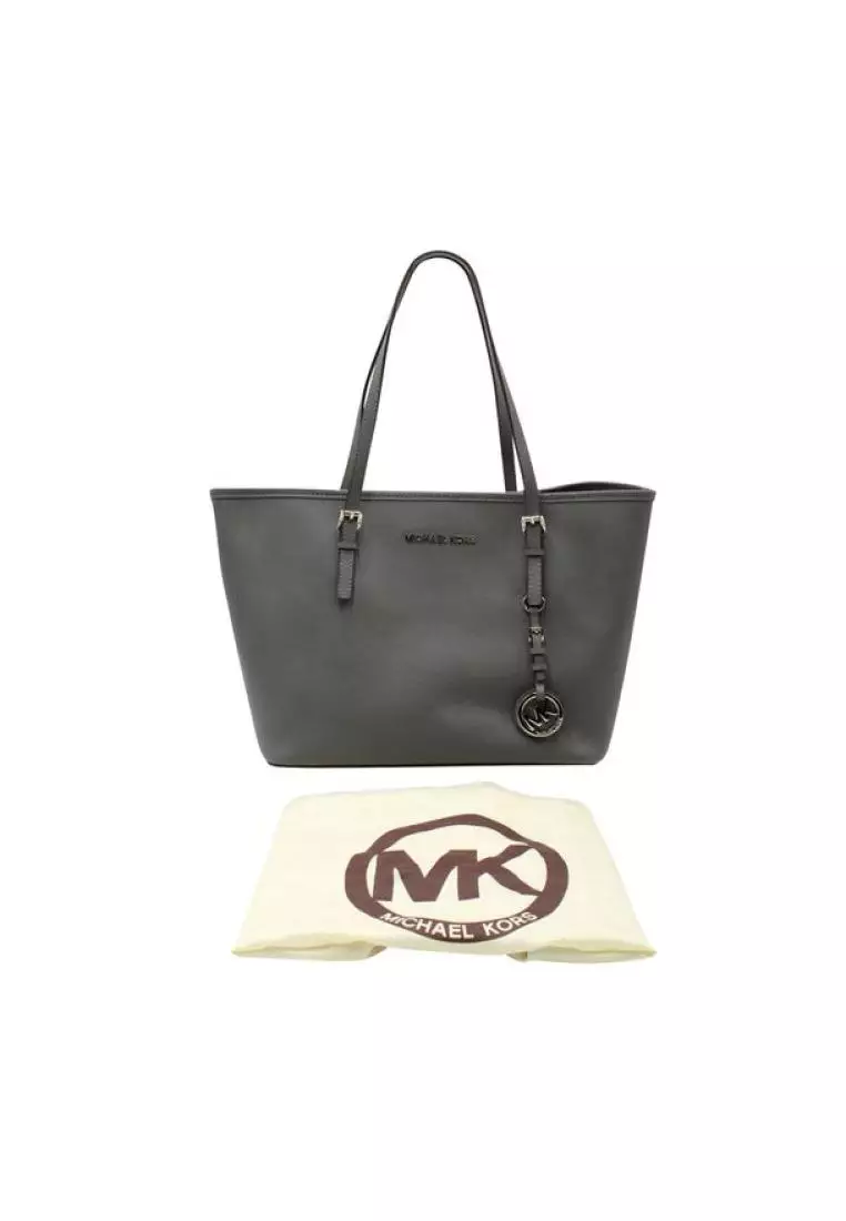 Michael kors deals grey saffiano bag