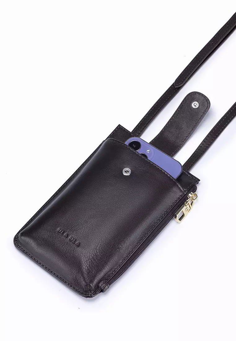 ULA ULA Vertical Large Leather Phone Case (RFID Zipper Pocket)