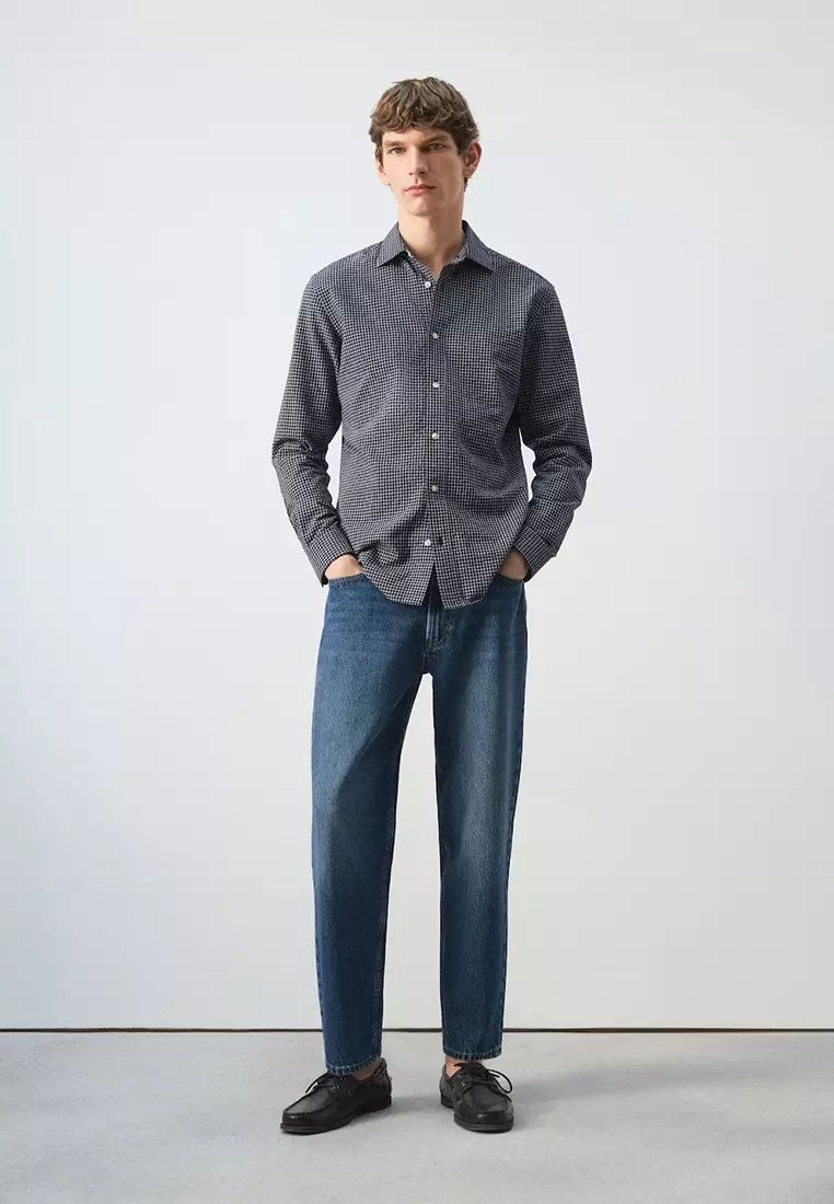 Regular Fit Check Cotton Shirt