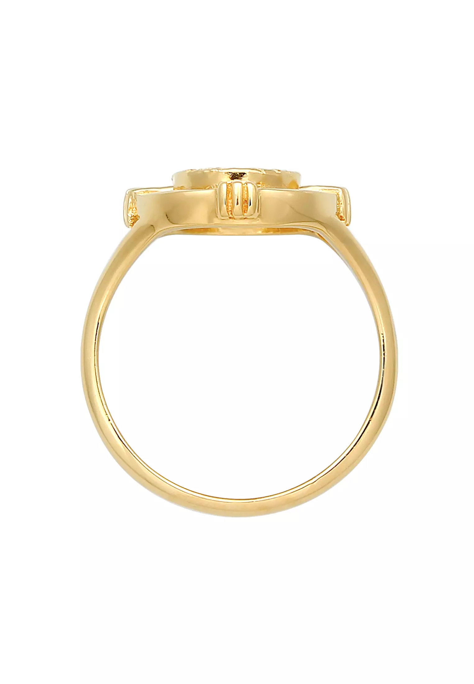 Ring Coin Circle Organic Vintage Trend Blogger Gold Plated