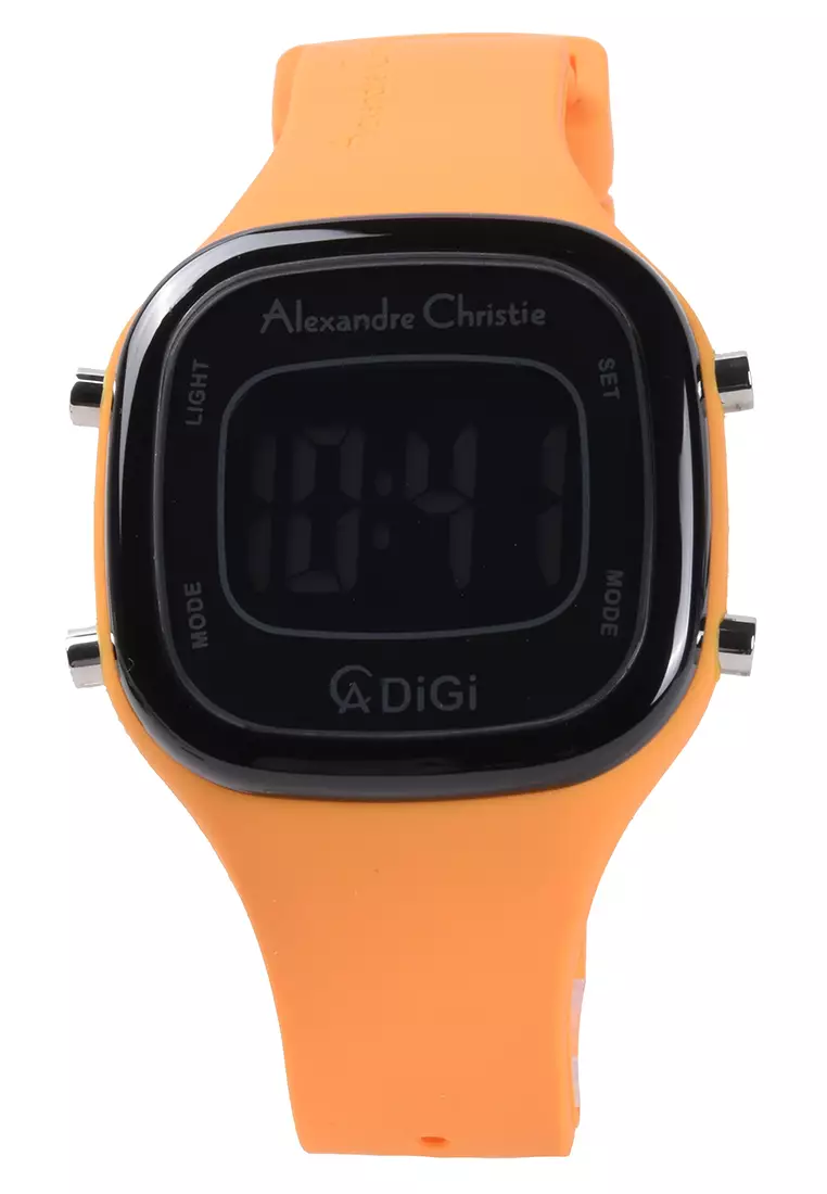 Alexandre Christie - Jam Tangan Wanita - Yellow - Rubber Strap - 9336 LHRIGBAYL