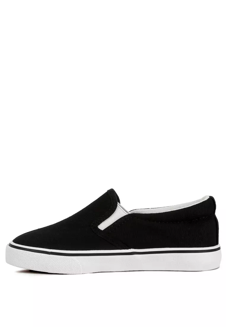 Kids black sale slip ons