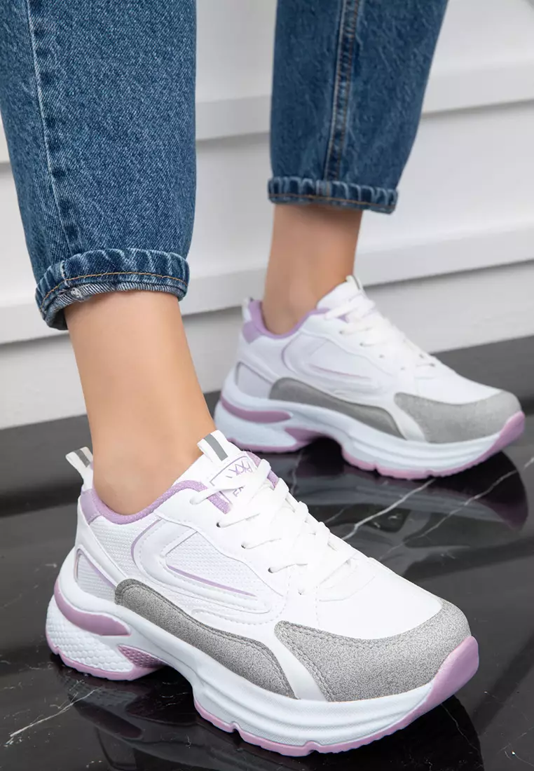 Women's Sneakers - Ice, White and Lilac 19686