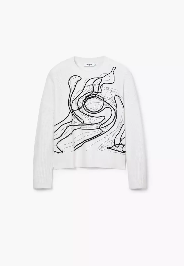 Desigual Woman M. Christian Lacroix brushstroke sweater.