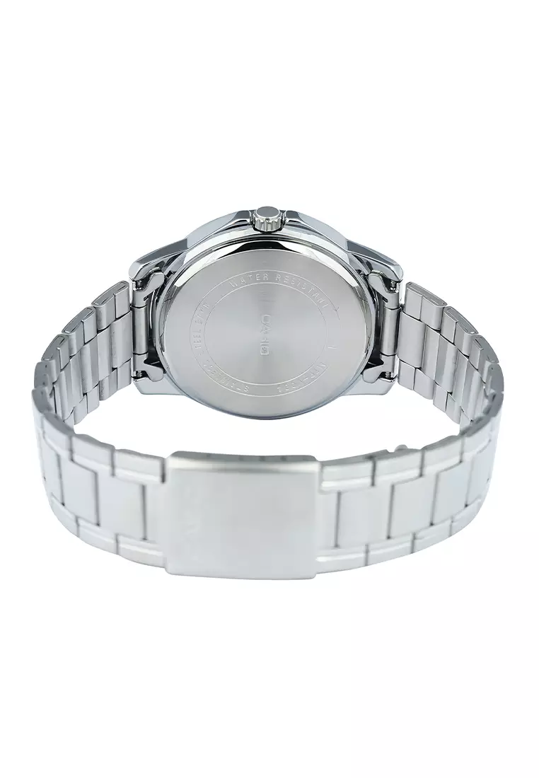 Jam Tangan Pria Casio Standard Series MTP-V004D-1C Stainless Steel
