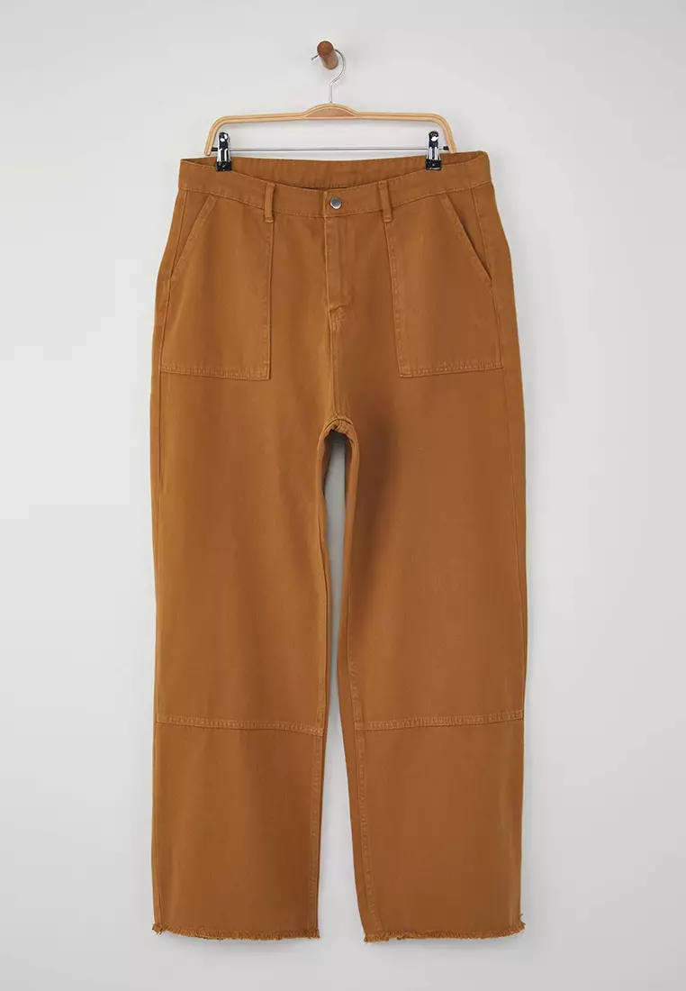 Mustard High Waist Wide Leg Plus Size Wide Leg Jeans
