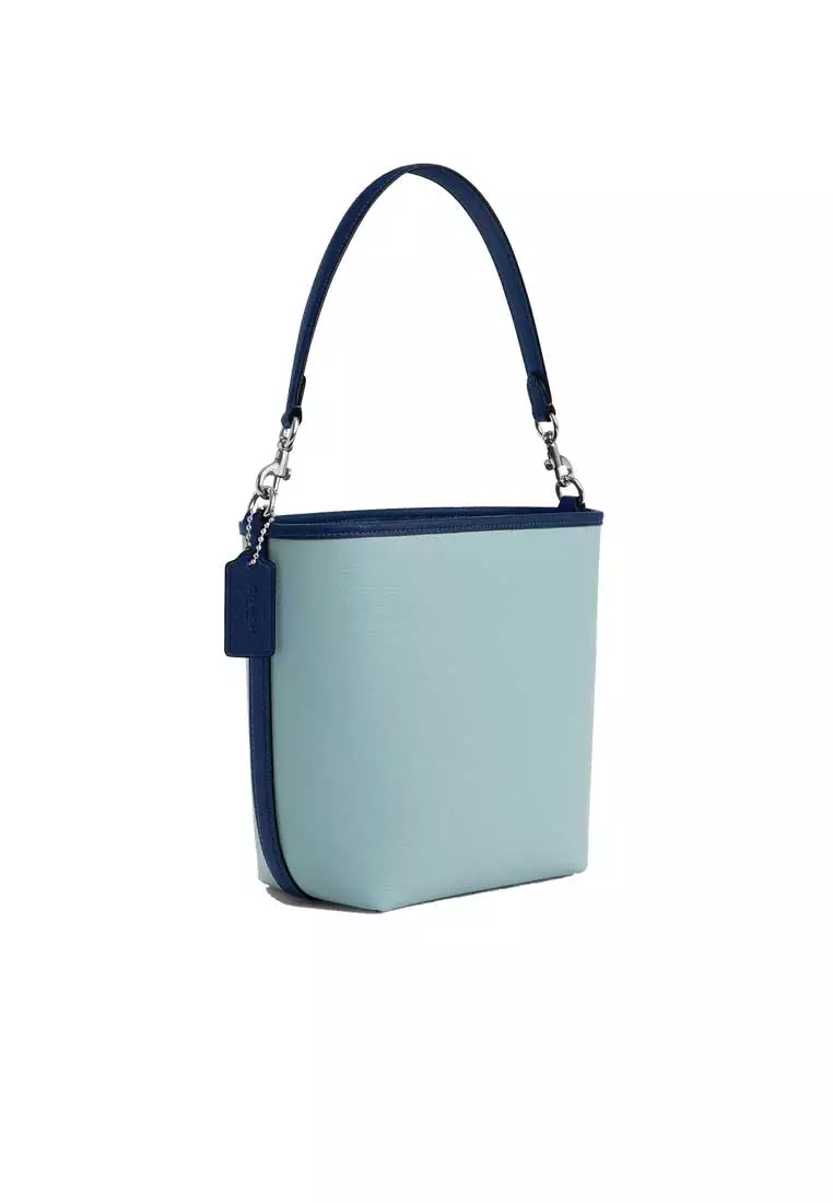 City Bucket Bag In Colorblock Light Blue/Deep Blue CBA54