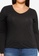 Vero Moda black Plus Size Filli Long Sleeves Lace Tee E042AAA7076D63GS_3