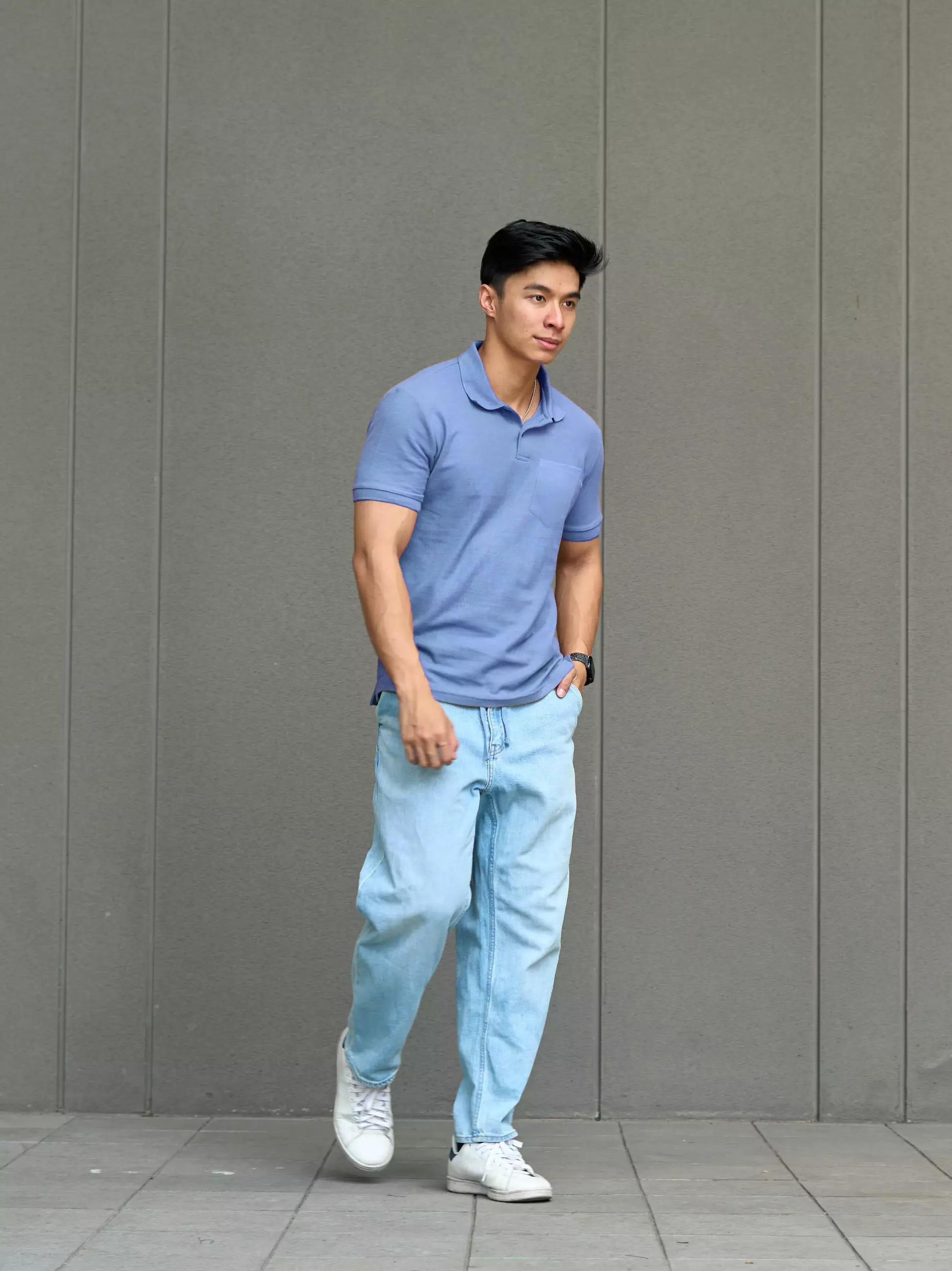 Kale MAX POCKET BLUE / Kaos Polo Pria / Kaos Pria / Kaos kerah / Polo Shirt Slim Fit