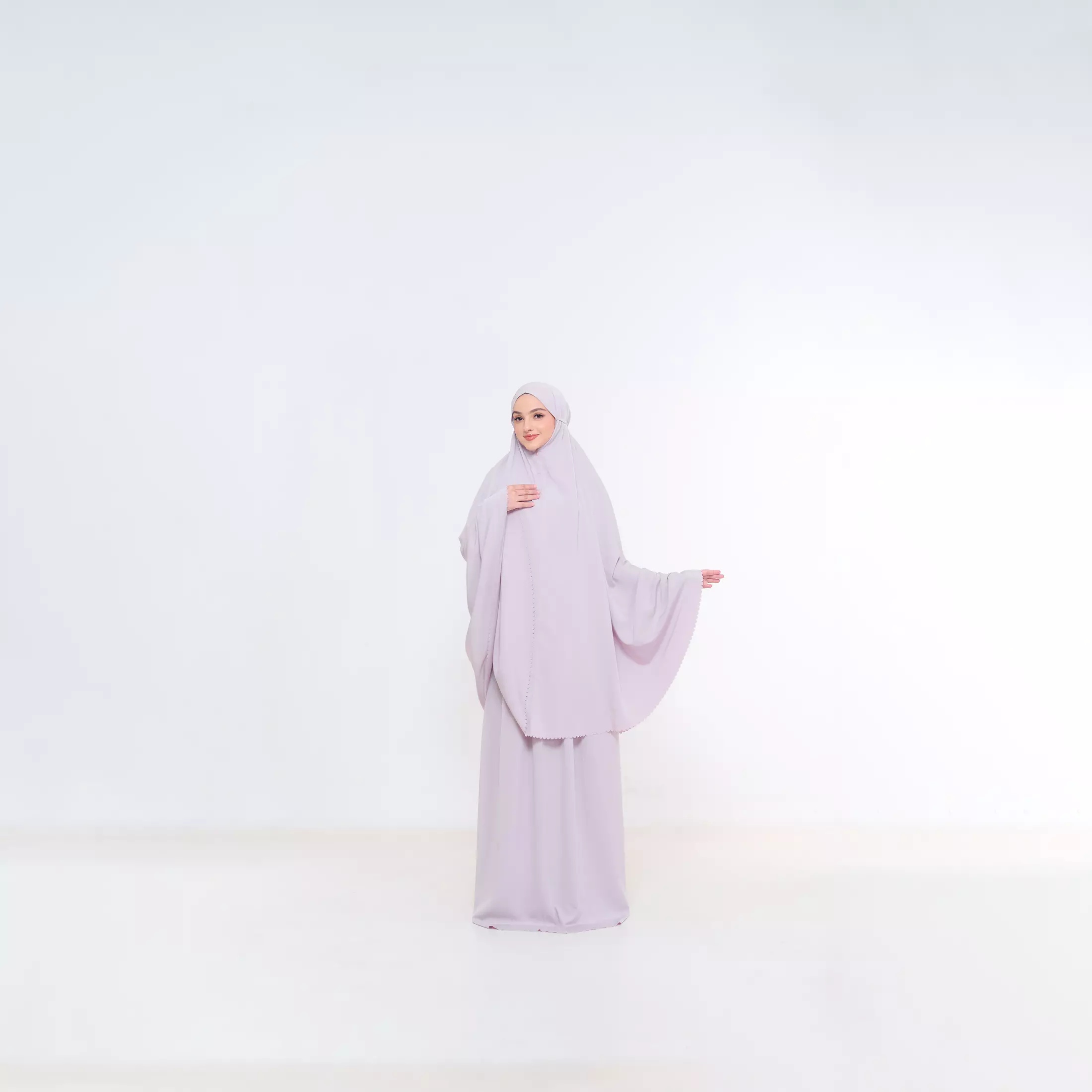MFMW Marfa Mukena Dewasa 2in1 - Dusty Pink - Soft Poly