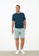 LC WAIKIKI green Standard Pattern Waist Elastic Men's Shorts 8754EAA1113692GS_2