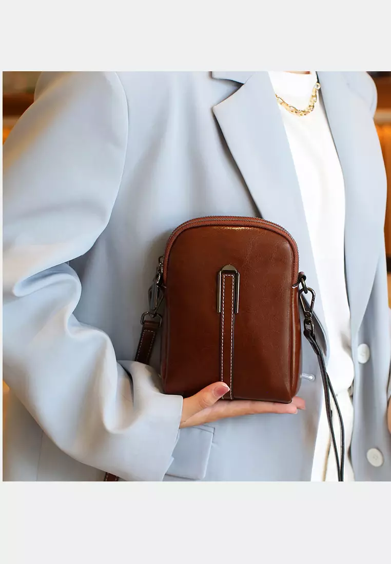 Brand New Top Cowhide Leather Shoulder Crossbody Bag