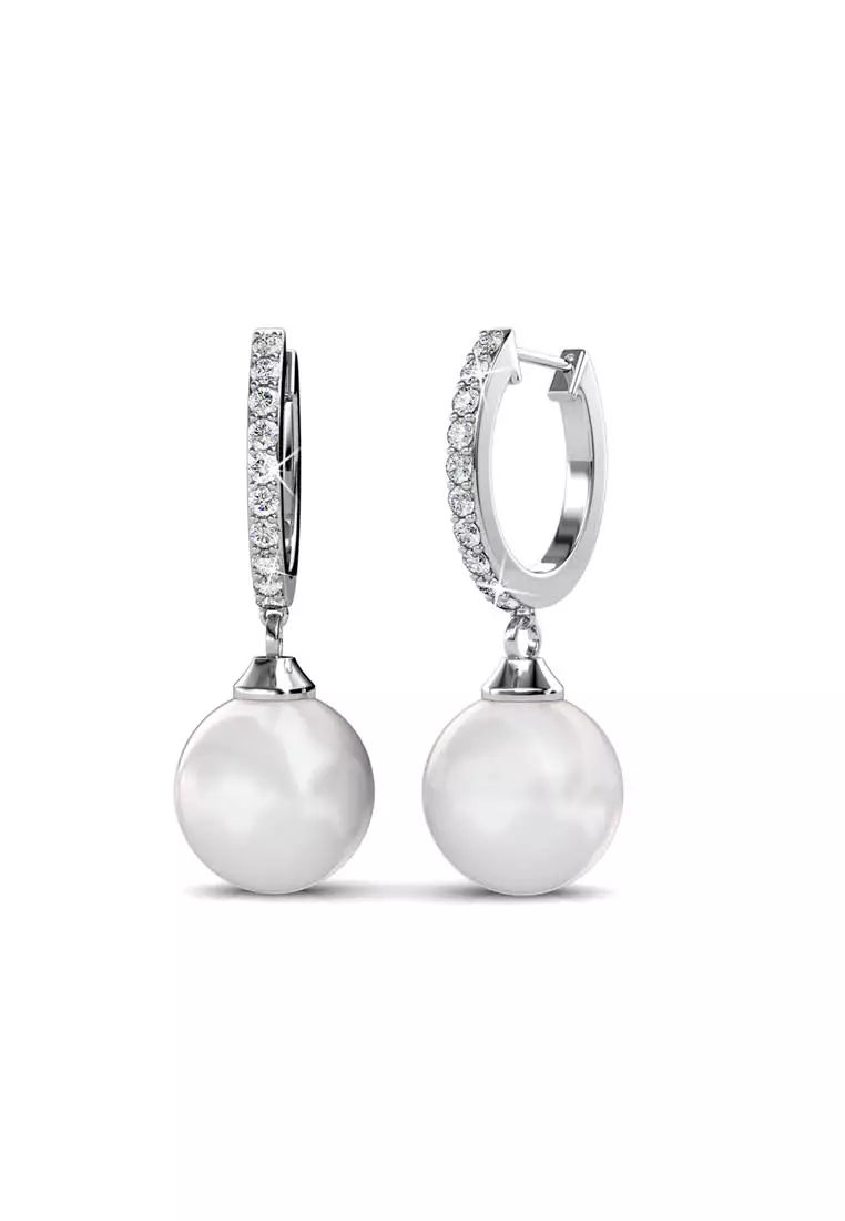 White gold clearance clip on earrings