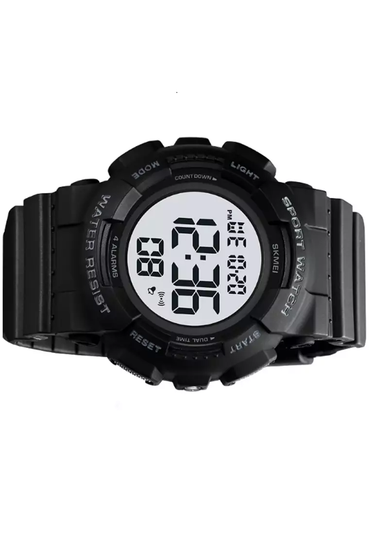 Jam Tangan Digital Pria Waterproof Many Function Strap Tali Material TPU DV60 ORIGINAL