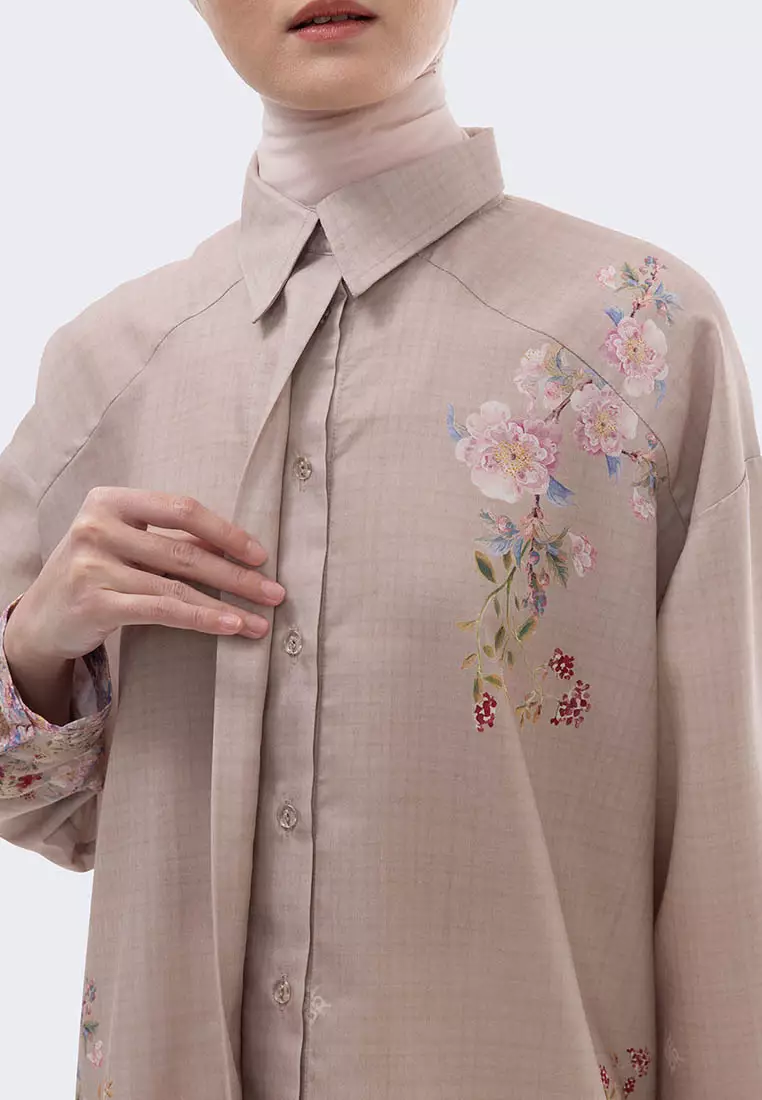 Ria Miranda Oat Afra Shirt