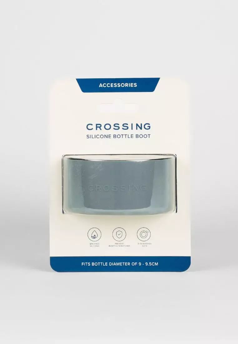 Crossing Silicone Water Bottle Boot - Fits Diameter 9-9.5cm (1100ml) Blistered Pack - Forest Green