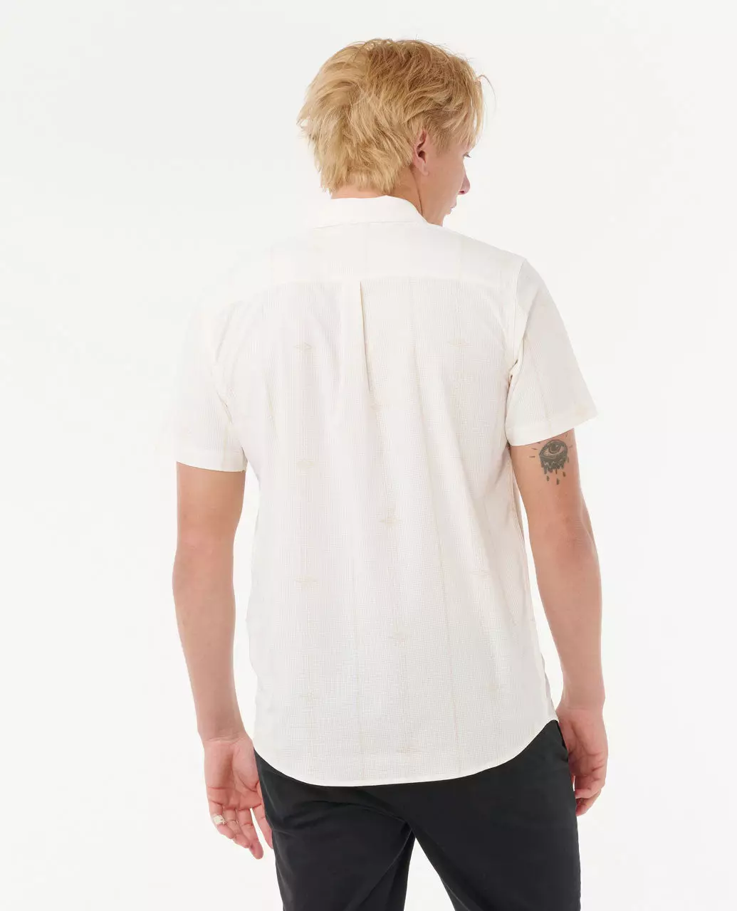 Rip Curl Men Fun Times Aerotech Short Sleeve Shirt - Bone