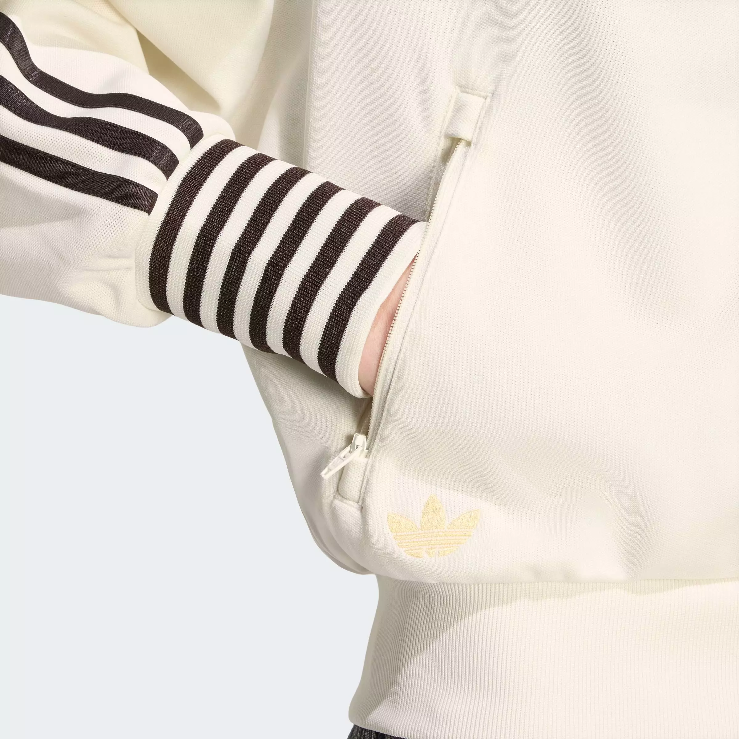 Lifestyle VINTAGE BB TT STRIPED RIB Track Top Women White KW2055