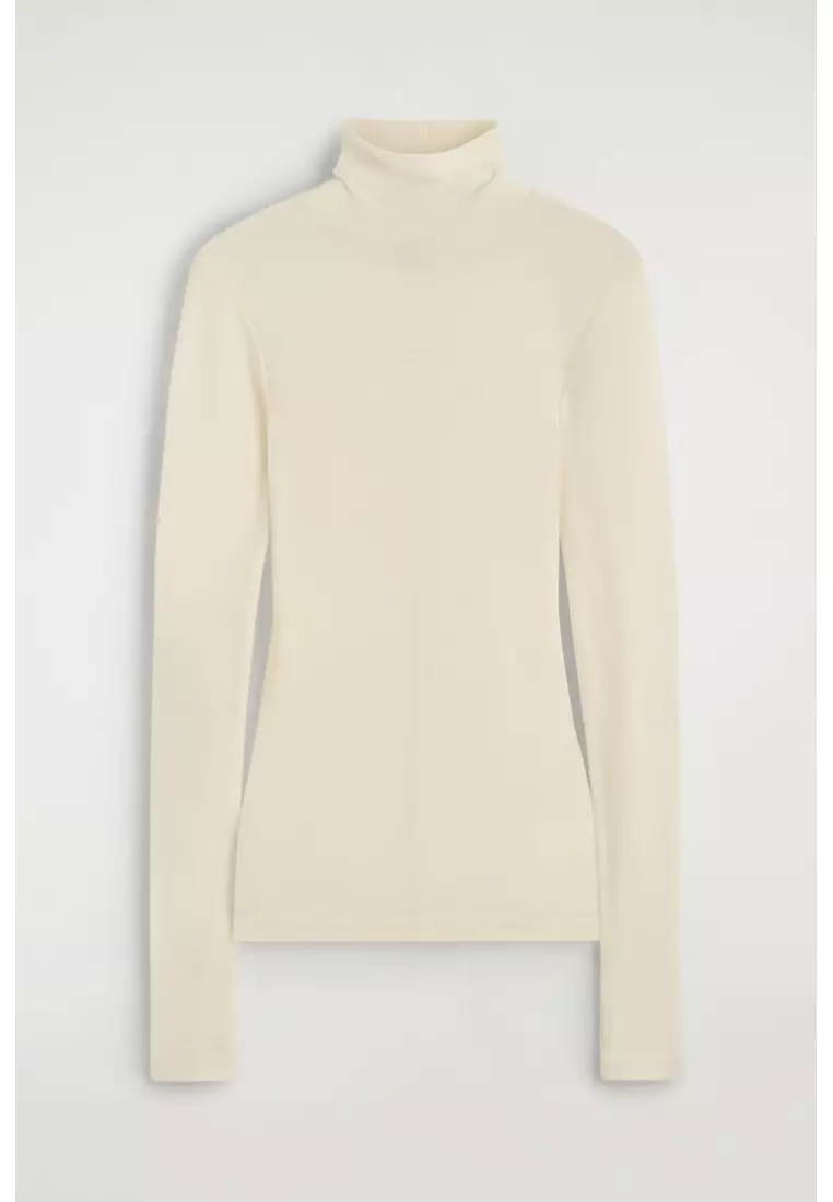 Buy COS MERINO WOOL HIGH-NECK TOP 2026 Online | ZALORA