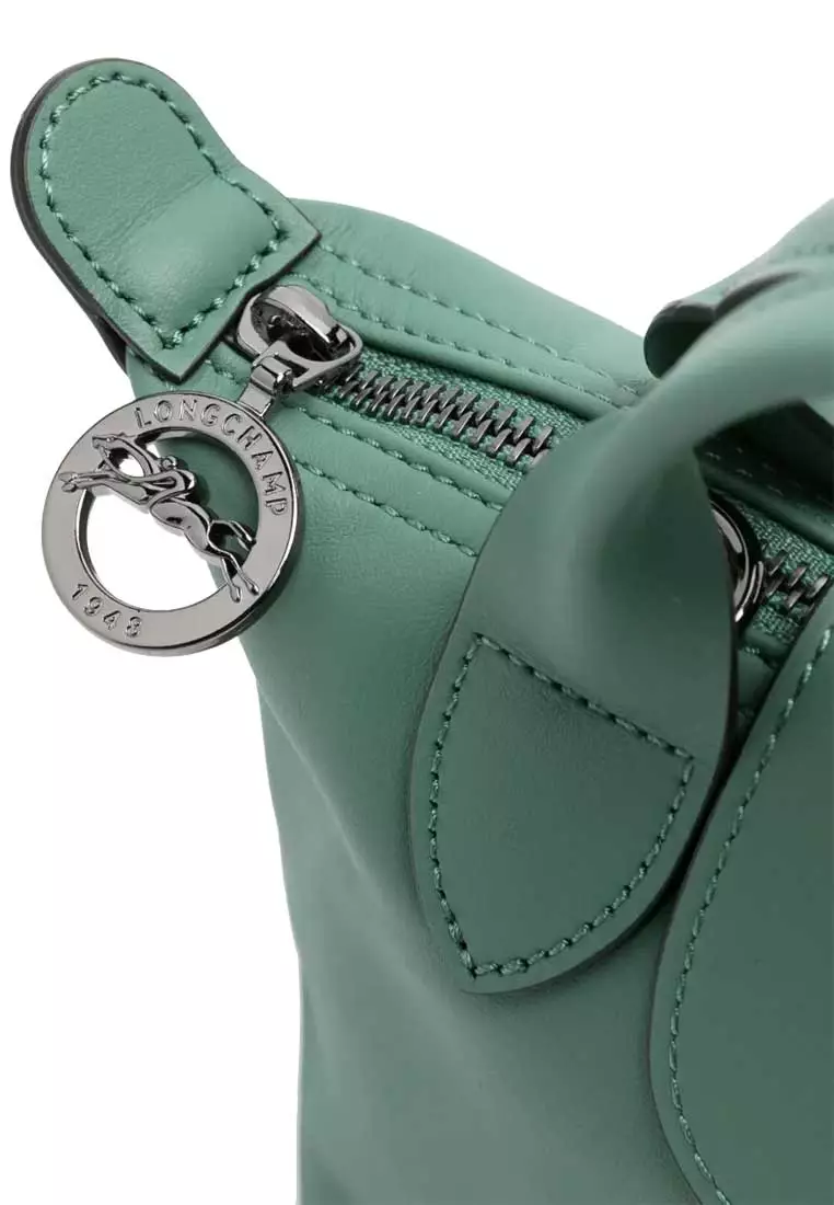 Le Pliage Extra XS Leather Handbag Sage Green L1500987