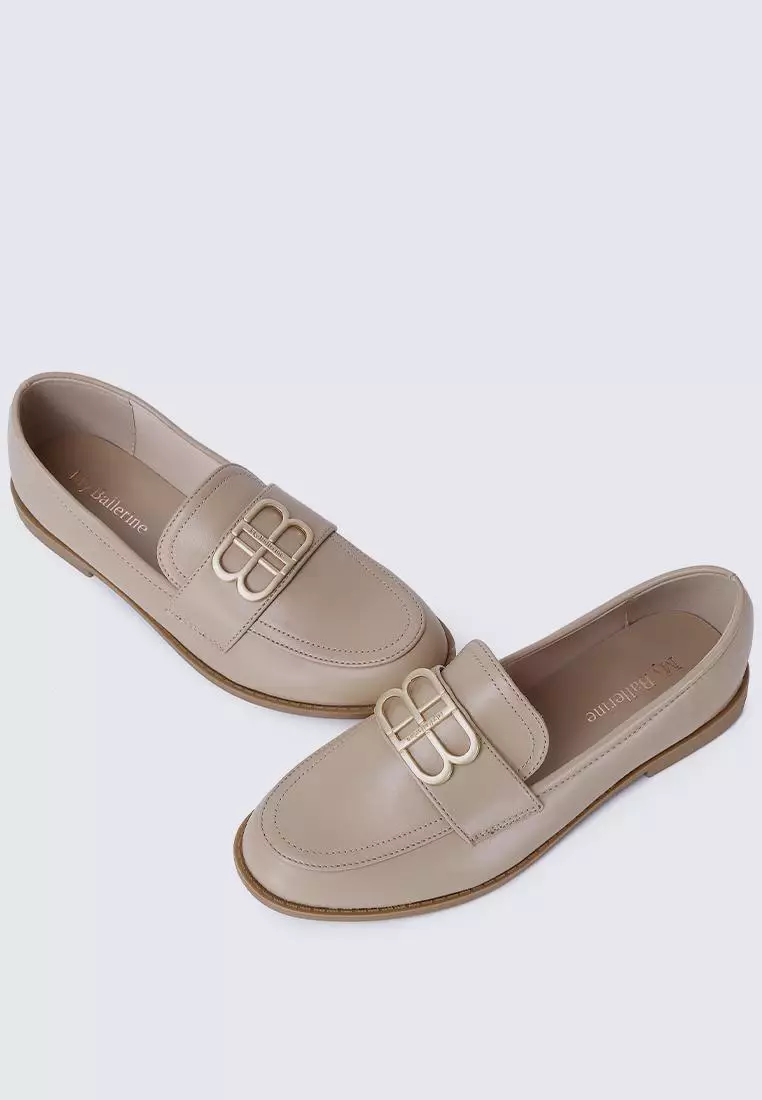 My Ballerine Minetta Comfy Loafers In Nude