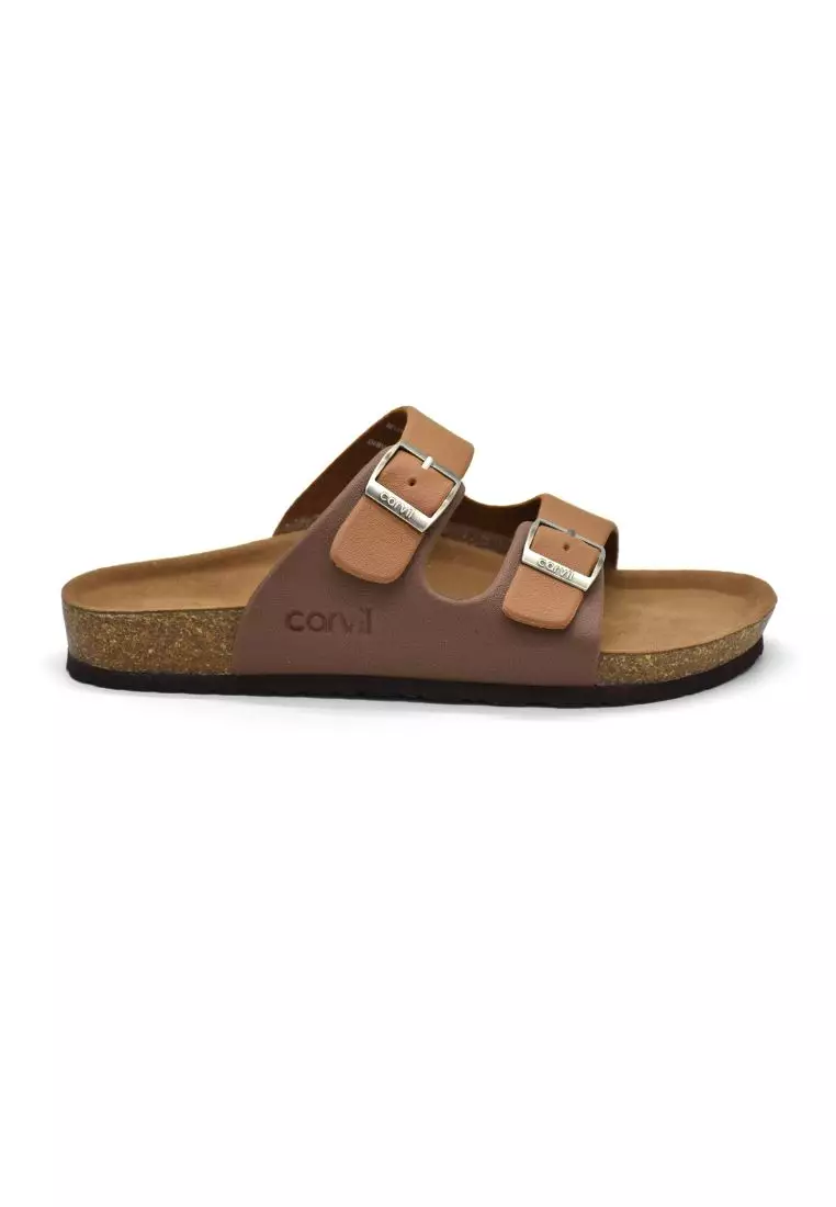 Carvil Sandal Pria Munich-02 M Stone/Brown