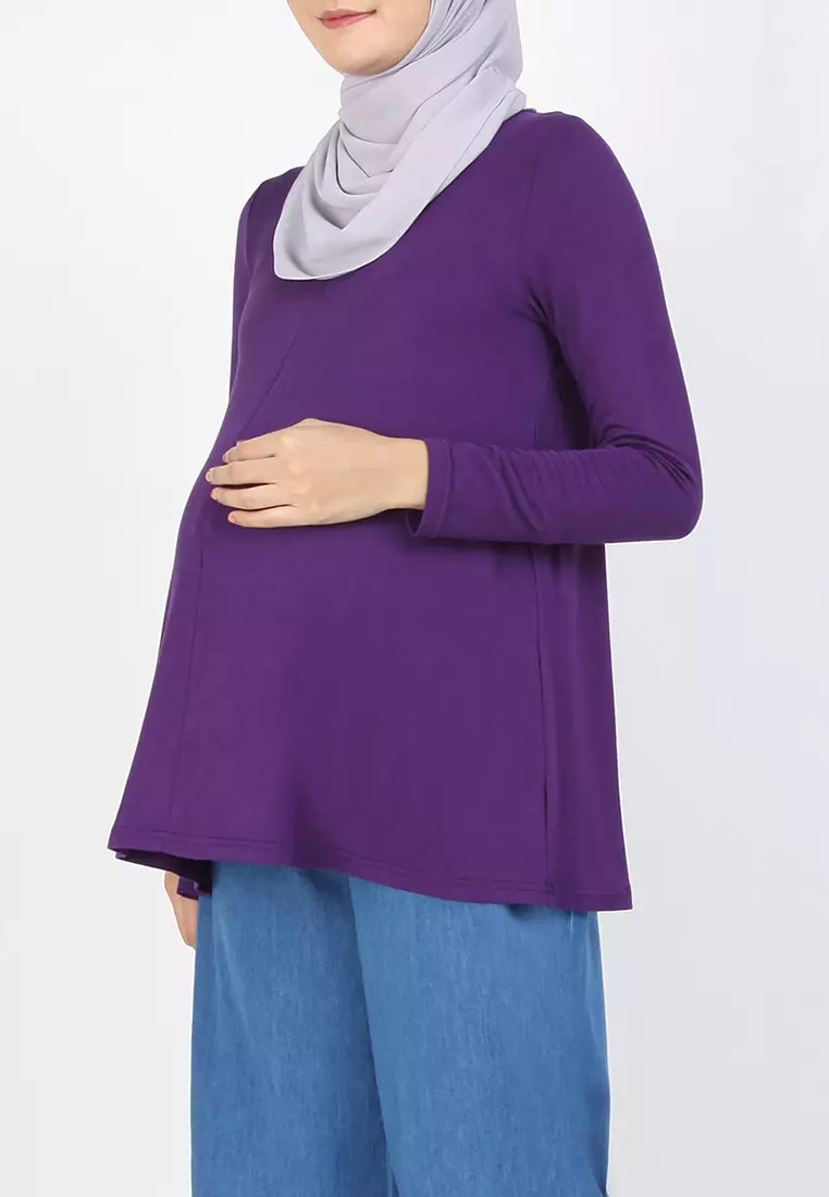 Buy POPLOOK Kyler Zip-Front Blouse Online | ZALORA Malaysia