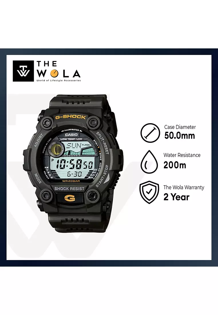 Men's Digital Watch G-7900-2 Mat Moto Blue Resin Band